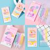 Macaron Pastel Ribbed Birthday Candles - Cake Decor Inserts