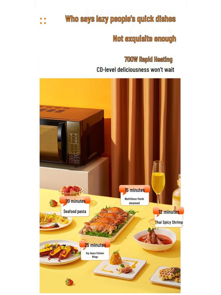 Galanz 20L Multifunctional Smart Microwave Oven with Flat Cavity, Model DG(B0)