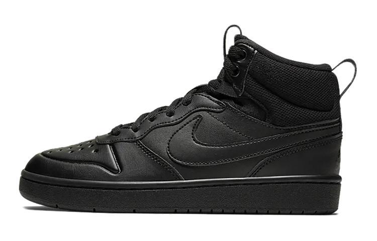 Nike Court Borough Mid 2  Black  GS BQ5440-001 35.5