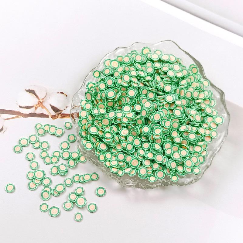 

Yaleduo 5 мм Полимерная глина Фруктовые ломтики для DIY, Эпоксидной смолы, Слайма и Крафтовых украшений. 500g/pack