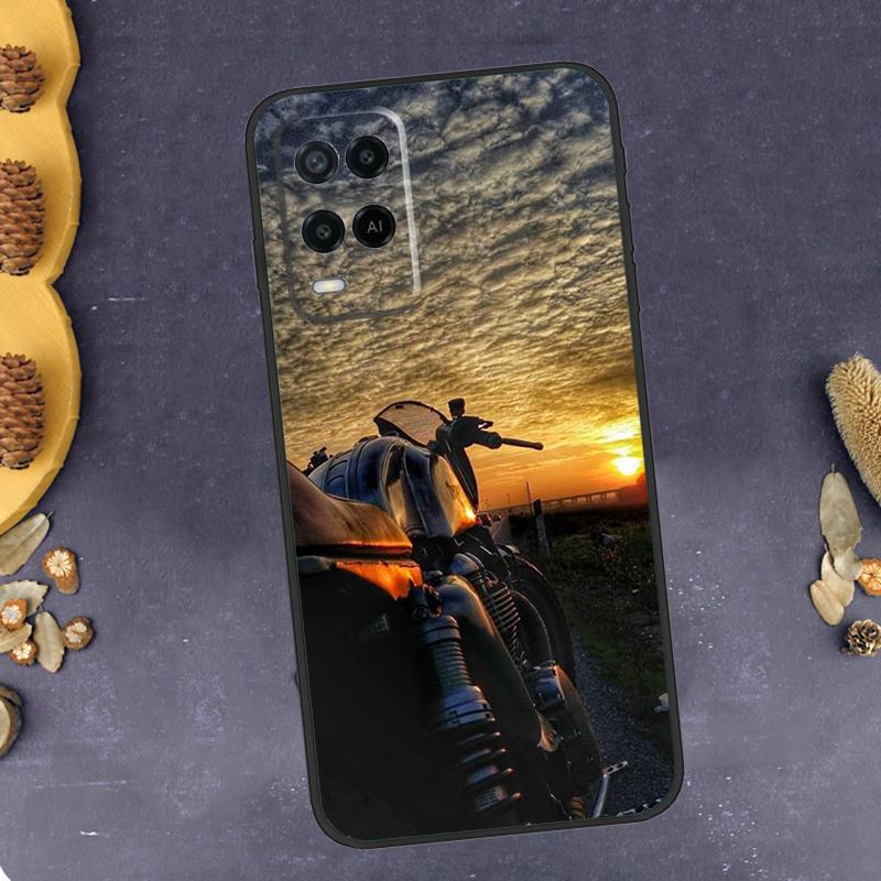 Fashion Motorcycle Man Phone Case For Oppo A78 A38 A58 A74 A15 A80 A60 A40 A94 A54 A98 A18 A16 A76 A96 A17 A77 A57S