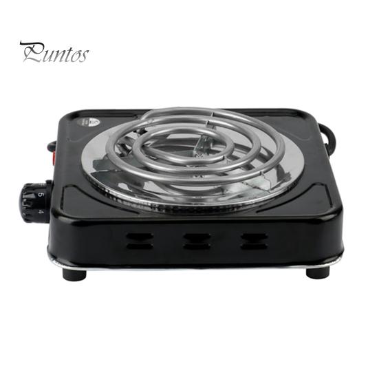 

1000 Вт Настольная одноконтурная электрическая конфорка Защита от перегрева Легко моется Портативная электрическая одноконфорочная EU чёрный