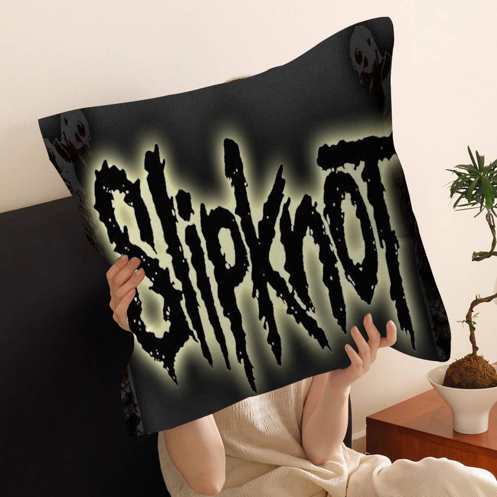 S-Slipknot Band 45*45cm Cushion Cover Pillow Cover Decor Pillowcase Home Pillowcase for Couch Pillow