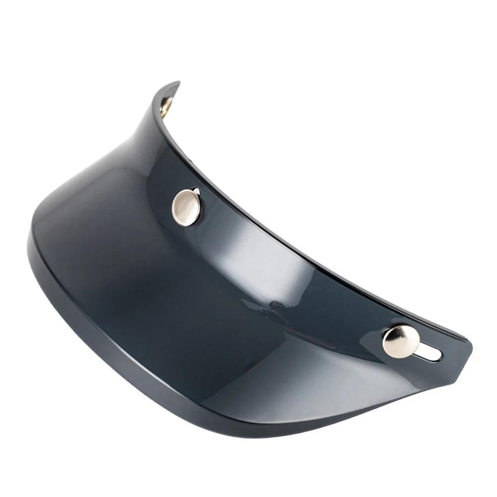 3 Snap-Button Retro Motorcycle Helmet Sun Shade Protector Retro Open Face Flip Up Down Shield Visor Modified Parts