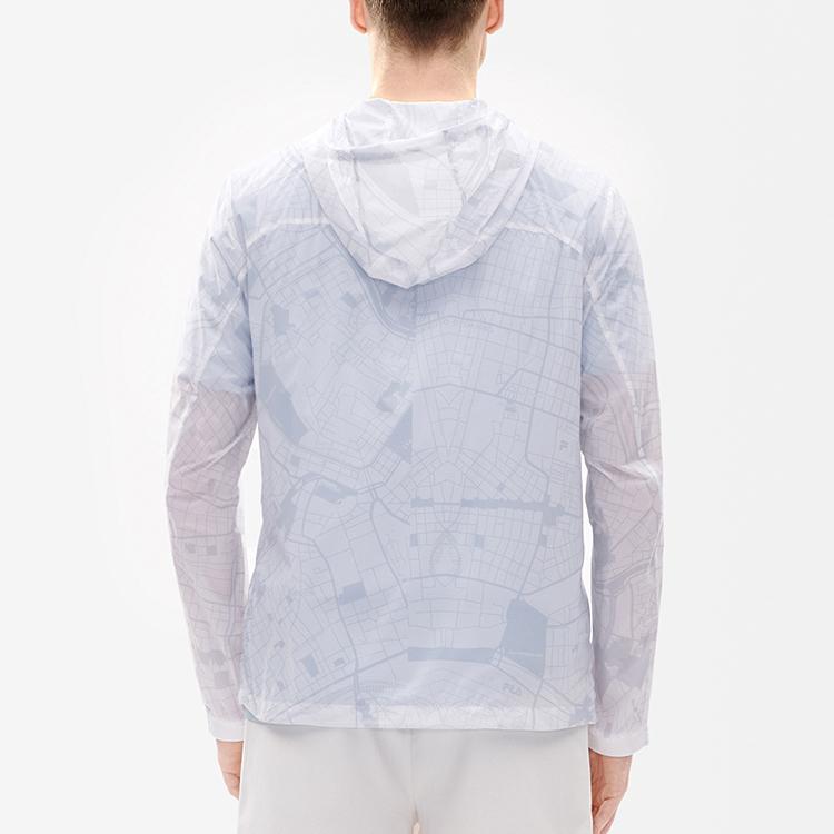 Fila SS22 Casual Hooded Woven Logo Print Jacket Men Jacket Standard-White F11M237704F-WT