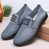 Men's Mesh Shoes Summer Breathable Hollow Thin Casual Shoes Anti Slip Lightweight Wear-resistant Sandals for Men