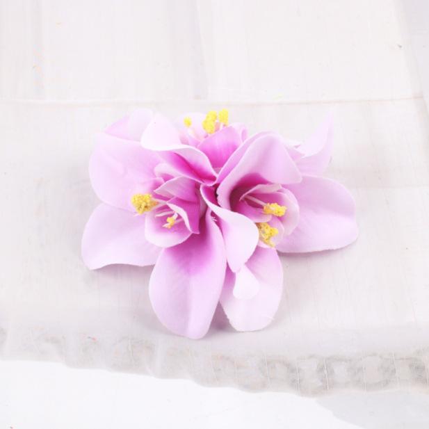 Bohemia Canna Flowers Samll Hair Clips Hawaii Bridal Flowers Hair Clips Hairpins Barrette For Wedding Hair Accessories