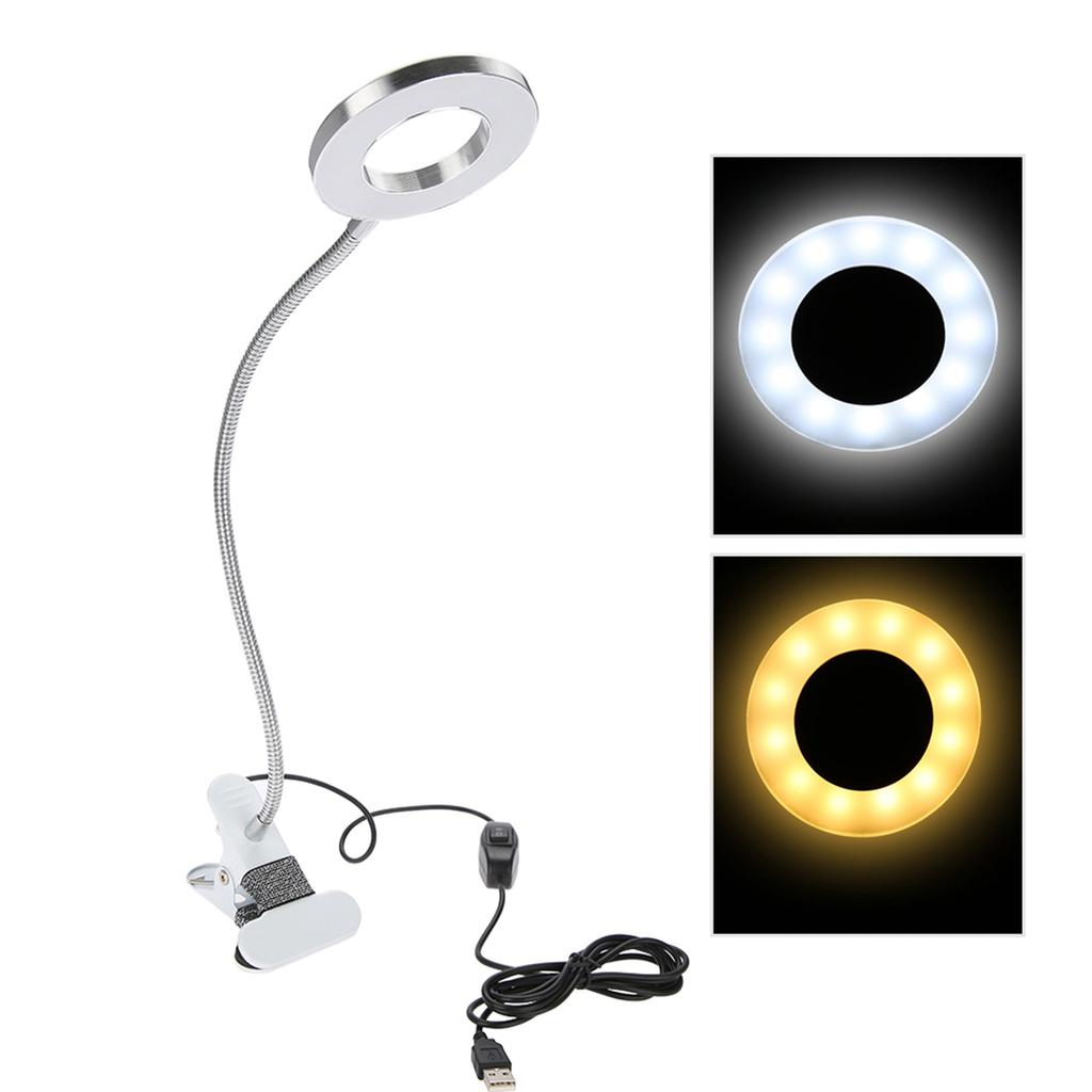 USB Makeup LED Lamp Beauty Table Lamp with Clamp Flexible Gooseneck Makeup Desk Light
