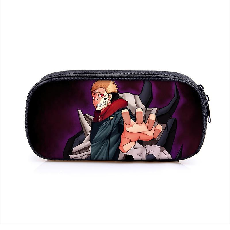 Jujutsu Kaisen Pencil Box With Large Capacity For Students And Makeup Essentials