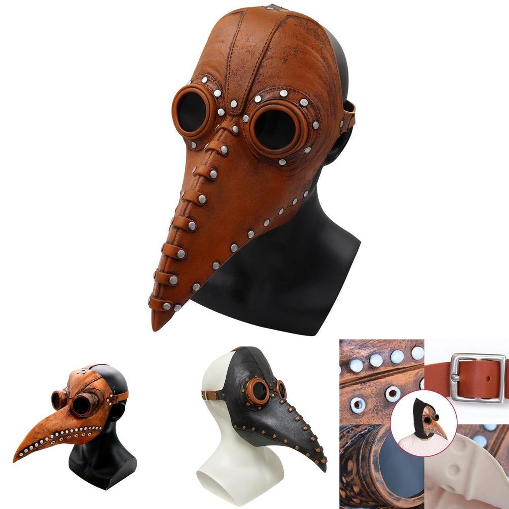 Intricately Designed Plague Doctor Bird Mask Perfect For Steampunk Halloween Costume