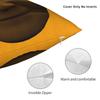 Tung Tung Tung Sahur Face Square Pillow Cases Italian Brainrot Cushion Covers Customized Decorative Pillowcase for Car 40x40cm