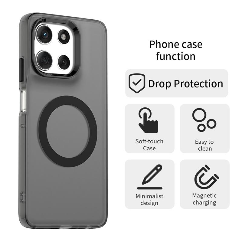 Magnetyczne etui do ładowania bezprzewodowego dla Motorola Moto G56 G86 Pokrowiec Kolory Cukierkowe Przezroczysta obudowa Fundas Coque