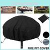 High-quality Round Fire Pit Cover For Outdoor Barbecues Protects Against Sun Rain Dust
