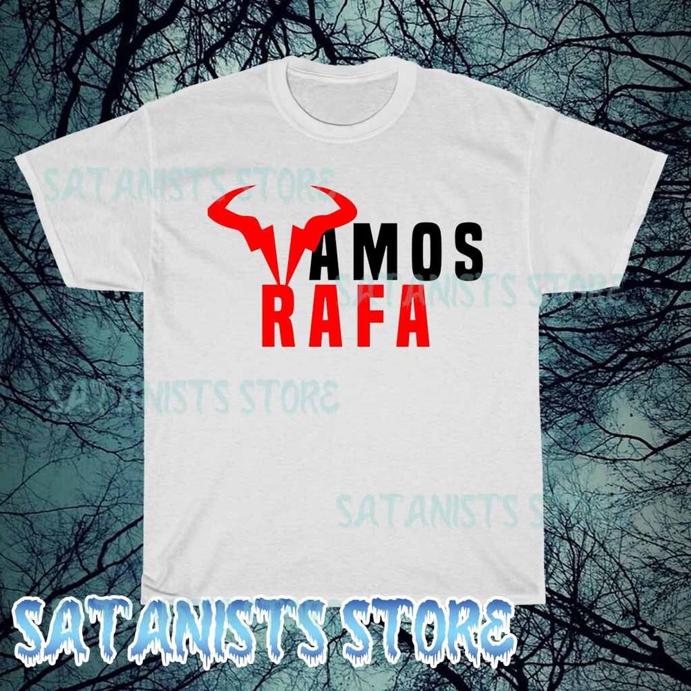 New Rafa Nadal Shirt Vamos Nadal Logo Men#039;s Tshirt funny size S to 5XL Unisex T-Shirt S