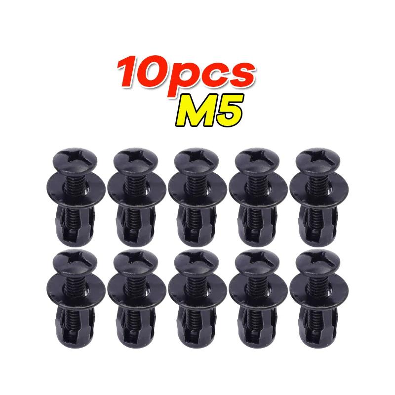 M4/M5/M6 Petal-shaped Rivet Nut Bolts Kits Expansion Metal Rivet Nuts Car License Plate Mounting Clamps and Fasteners