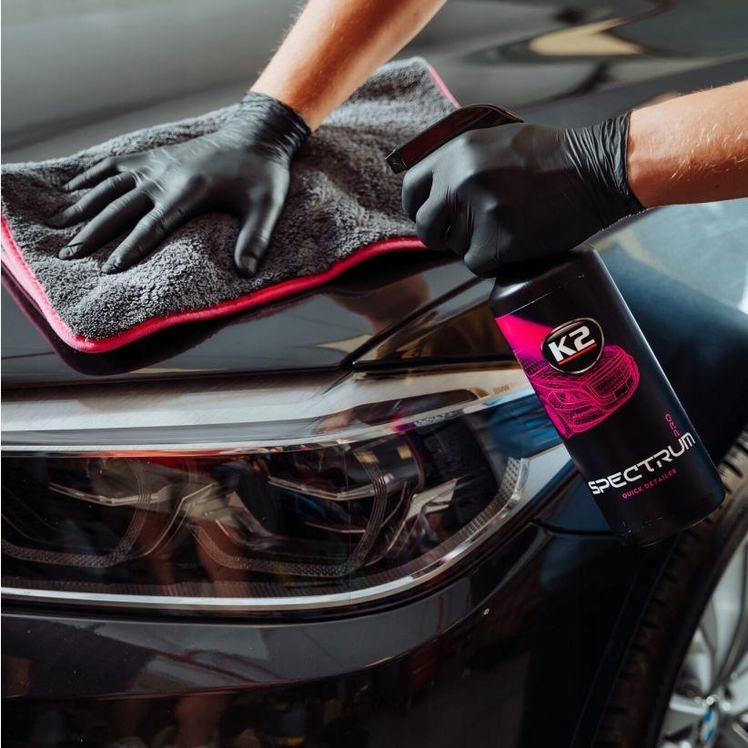 K2 Spectrum Pro 1L Quick Detailer + K2 Lussy Ręcznik Połysk Lakieru Auta