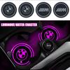 7 Color LED For BMW M E46 E90 E60 F30 E39 F10 E87 E36 F20 E92 Serie 1 BT21 Car Cup Holder Light Luminous Coaster Water Cup Pad