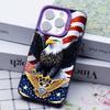 USA America Flag Purple Translucent Mobile Phone Case for iPhone 17 16 15 14 13 12 11 X XR XS Air Pro Max Plus Colorful Cover