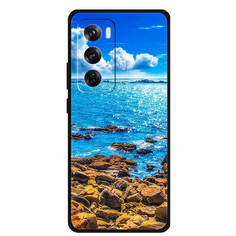 Funda For OPPO Reno 12 / Reno12 Pro Global Case Fashion Printed Soft Silicone Back Cover For Reno12 Pro Cat Phone Case Reno12 5G