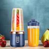 Liquidificador Elétrico Portátil Multifuncional de Copo Duplo 6 Lâminas Garrafa Liquidificadora Suco Fresco Smoothie Liquidificador Carregamento USB Liquidificador