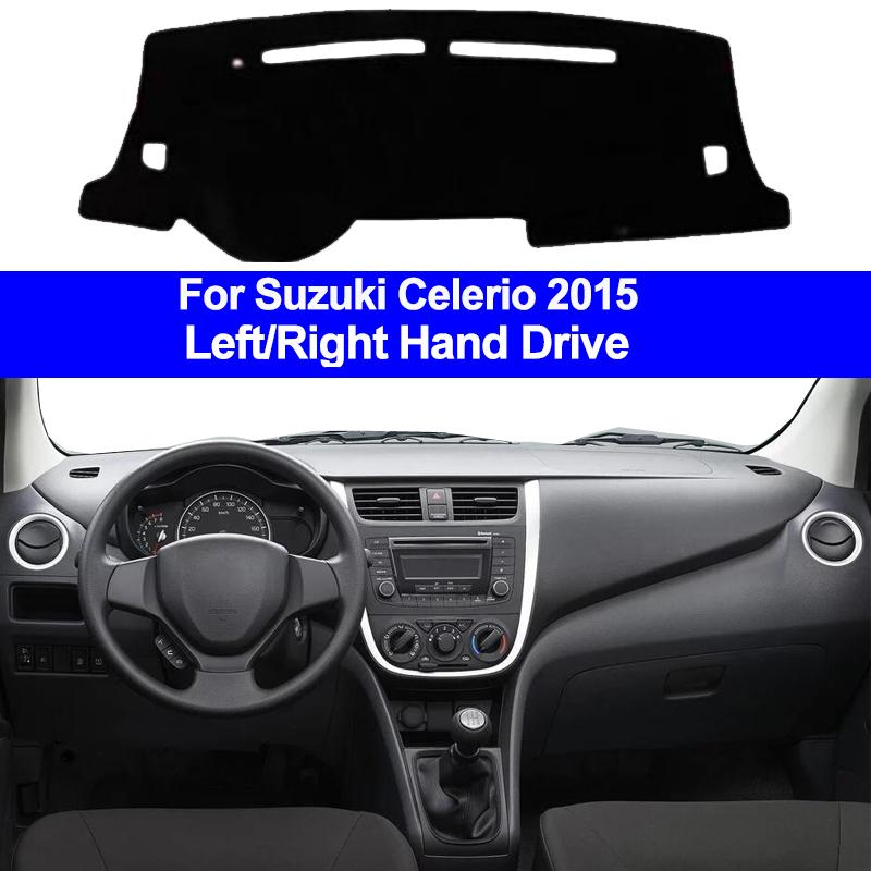 Car Inner Auto Dashboard Cover Dashmat Pad Carpet Dash Mat Cushion 2 Layers For Suzuki Celerio 2015 LHD RHD Car Styling