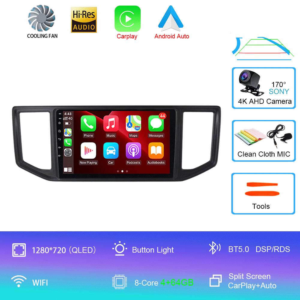 For VW Crafter Van Man 2017-2021 2Din GPS Auto Radio Video Player Android 14 DSP CarPlay Stereo Support WIFI OBD DVR