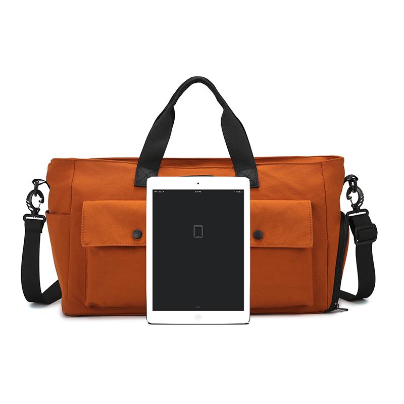 Portable Large Capacity Sports Fitness Bag Dry Wet Separation Yoga Bag Men Women Short-Distance Travel Bag Separation Shoes Bags