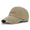 Duck Tongue Hat Chance Letter Embroidered Baseball Hat Washed Old Sun Visor Hat