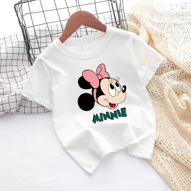 Unisex Kids' Pure Cotton Cartoon T-Shirt - Summer Short Sleeve