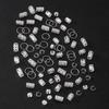 80pcs Dreadlock Hair Beads Alloy Hollow Hair Braid Rings For Girls Women Stylish Hair Jewelry Locks for Braids Hair Accessories