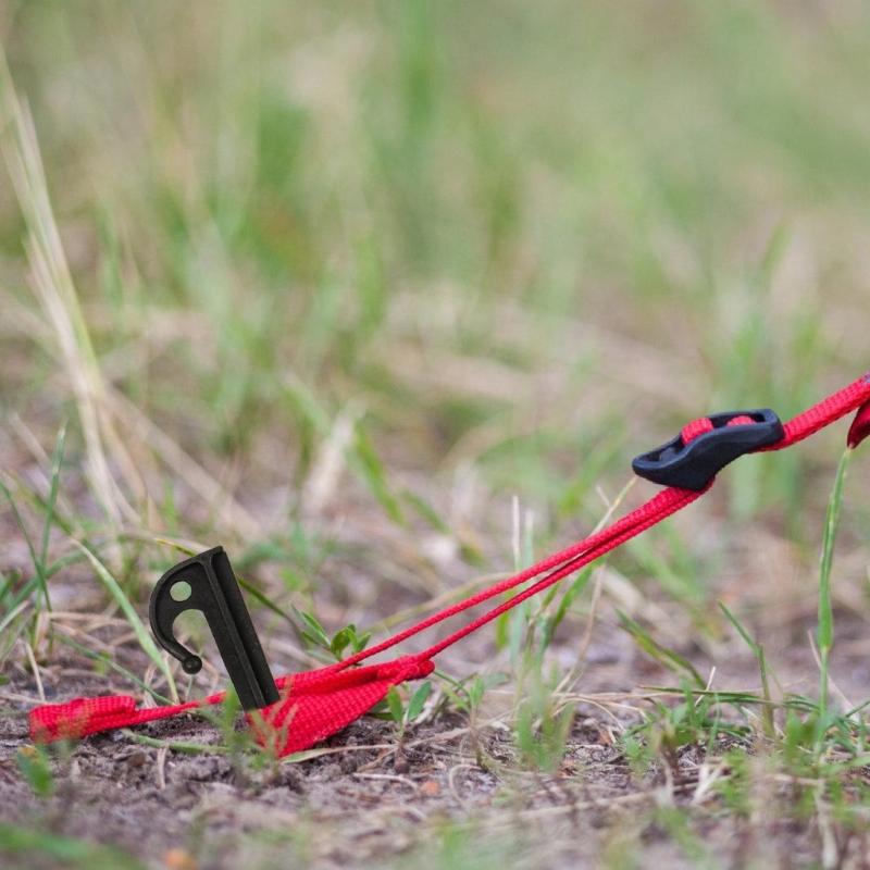 Outdoor Ground Stake Camping Anchors Peg Plastic Tent Stake with Hammer Beach Tent Peg Anchors Canopies Stake Enduring