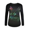 Women Casual Long Sleeve Cat printing  Shirt Blouse Top