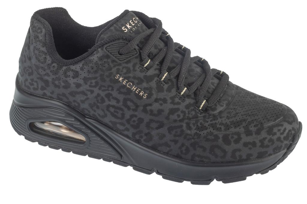 Skechers Uno Kat Neato, Womens Black Sneakers