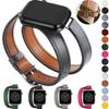 Kožený pásek Double Tour Pro Apple Watch ultra pásek 49mm 45mm 42mm 44mm Řada 8 7 6 Se 5 4 3 2 Iwatch 6 38mm 40mm Correa 41mm