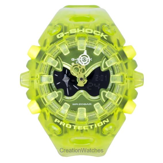 Casio G-Shock Cinturino in Resina Analogico Digitale Quadrante Verde Quarzo GA-V01SKE-3A Orologio da Uomo 200M
