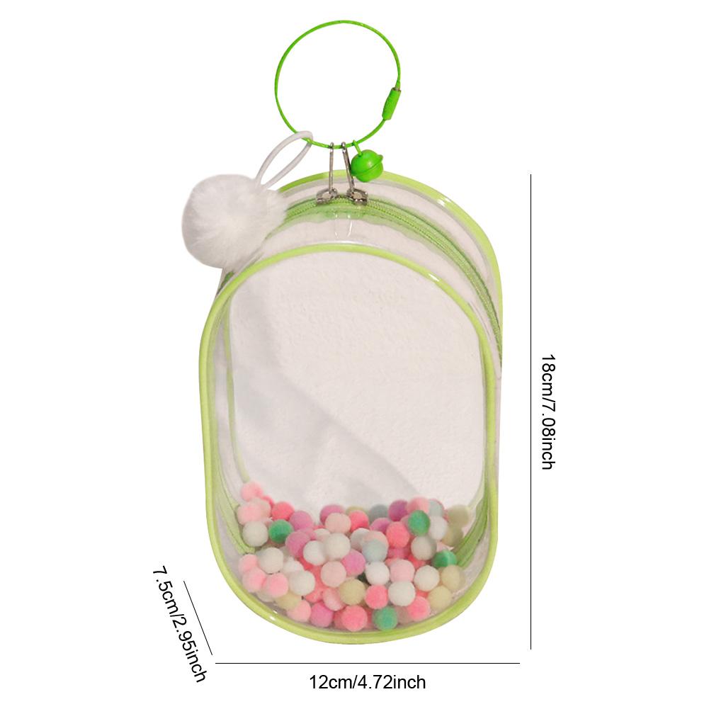 For Labubu V1 V2 Transparent Protective Cover Monster Toy Elf Doll Storage Box Dustproof Hanging Plush Doll Bag Display Cover