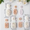 Cartoon Bohemian Flower Polymer Clay Earring Molds Lightweight Plastic Craft Tools For Kids Creative Projects
