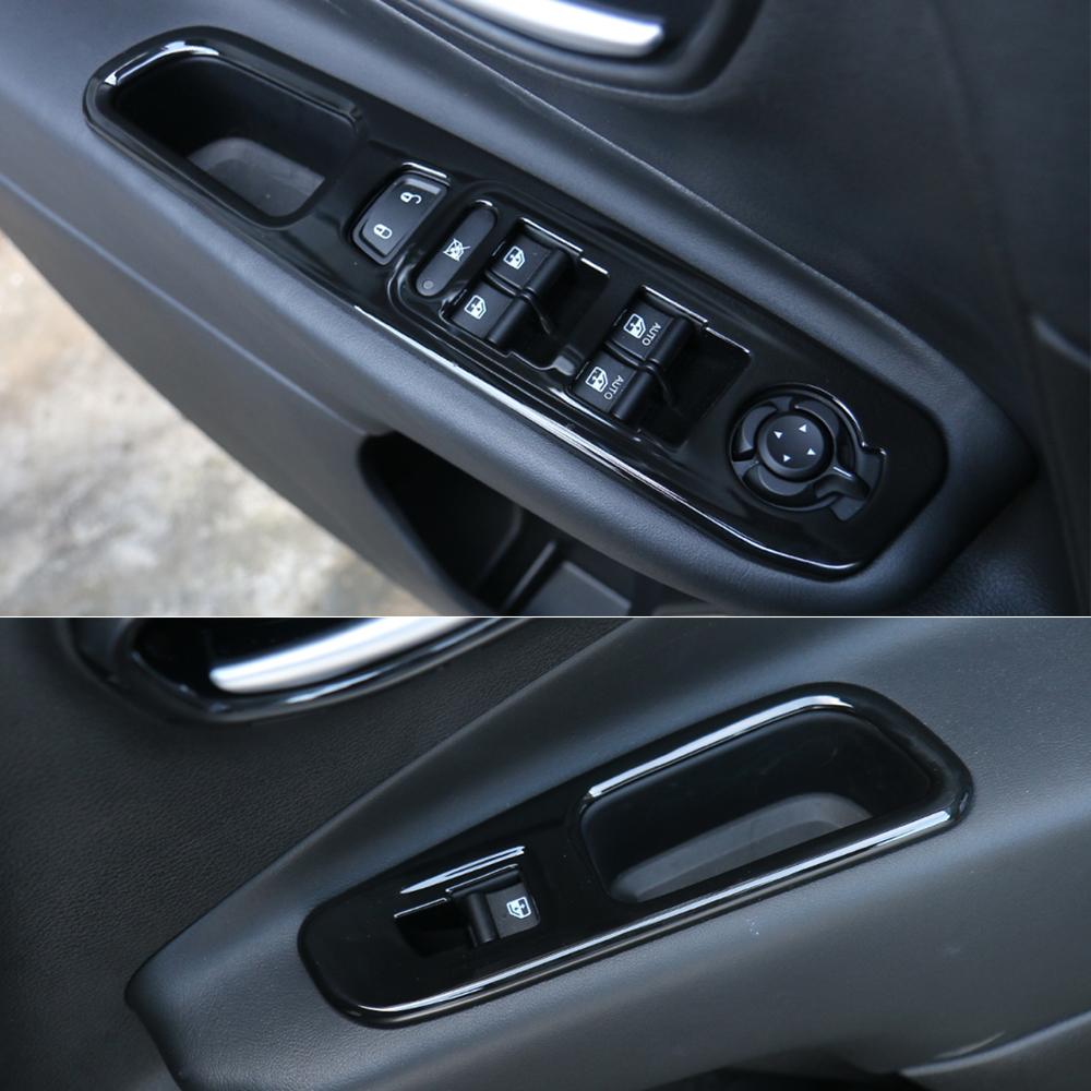 Window Lift Switch Button Decoration Cover Stickers for Jeep Renegade 2016 2017 2018    2022 Car Interior