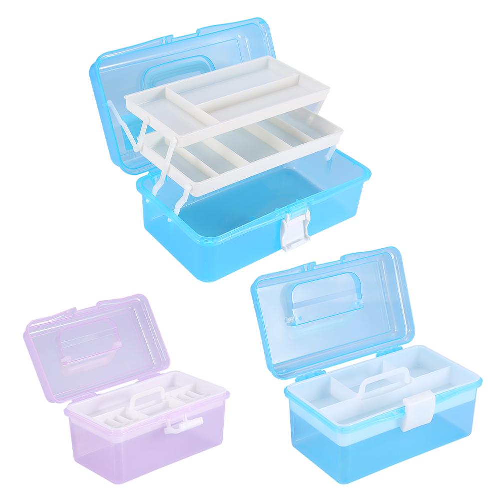 3 Tipuri Multifuncțional Gol Nail Art Manichiură Machiaj Cosmetic Instrumente Recipient Cutie de Depozitare