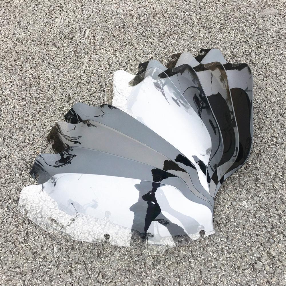 Motorcycle 6" 8" Wave Windshield Windscreen Black Clear Smoked For Harley Touring Electra Street Glide FLHX FLHT 1996-2013