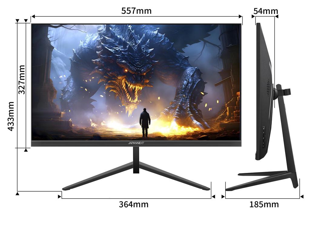 JAPANNEXT Gaming 3ms Response Full HD 1920x1080 IPS Panel Display Light Viewing 24.5-inch Monitor, 240Hz, Time, Resolution, (HDMI/DisplayPort/VESA