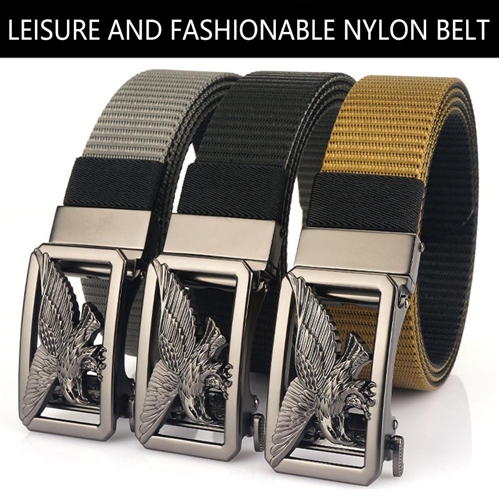 TUSHI New Tactical Belt for Men Tight Thick Nylon Casual Belt Alloy Ratchet Automatic Buckle Golf EDC Outdoor Military Belt Male