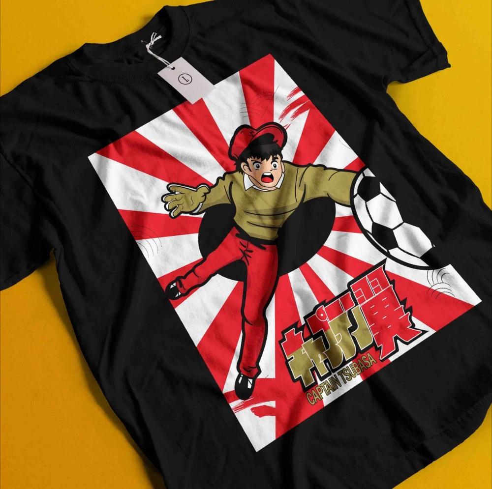 2026 New Football Young Player Series Retro T-shirt for Men Japanese Anime Shirt Unisex Summer Cotton Loose Short Sleeved Top