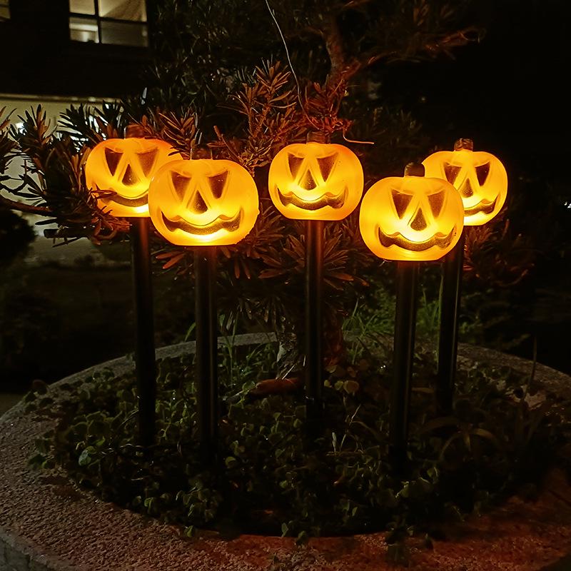Solar LED Halloween Pumpkin & Skull Lawn Light