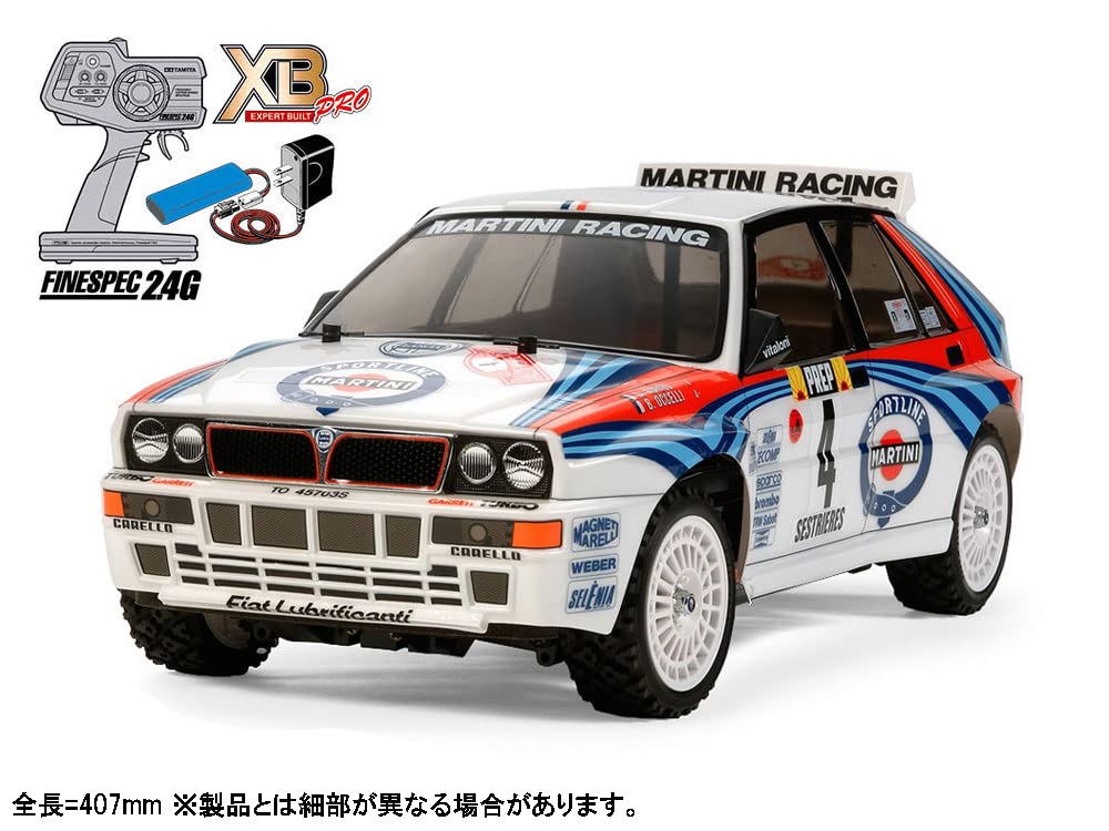 Tamiya 1/10 XB Series No. 158 XB Lancia Delta Integrale (TT-02 Chassis) Pre-painted Complete Model with Radio Control (Product Number: 57858)