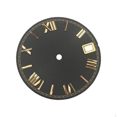Tarcza 28,5 mm Zamienna do Zegarka z Mechanizmem NH35/36/4R/7S, Cyfry Rzymskie, Częściowa Modyfikacja, Naprawa