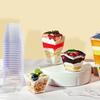 10pack Elegant Plastic Dessert Cups for Ice Cream Mousses and Yogurt Great for Birthday Celebration
