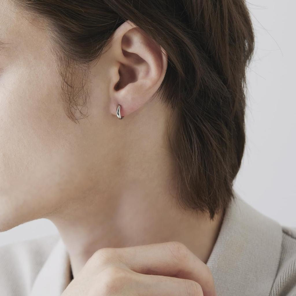 Silver Earrings 112324350903 4℃HOMME+ (Single)