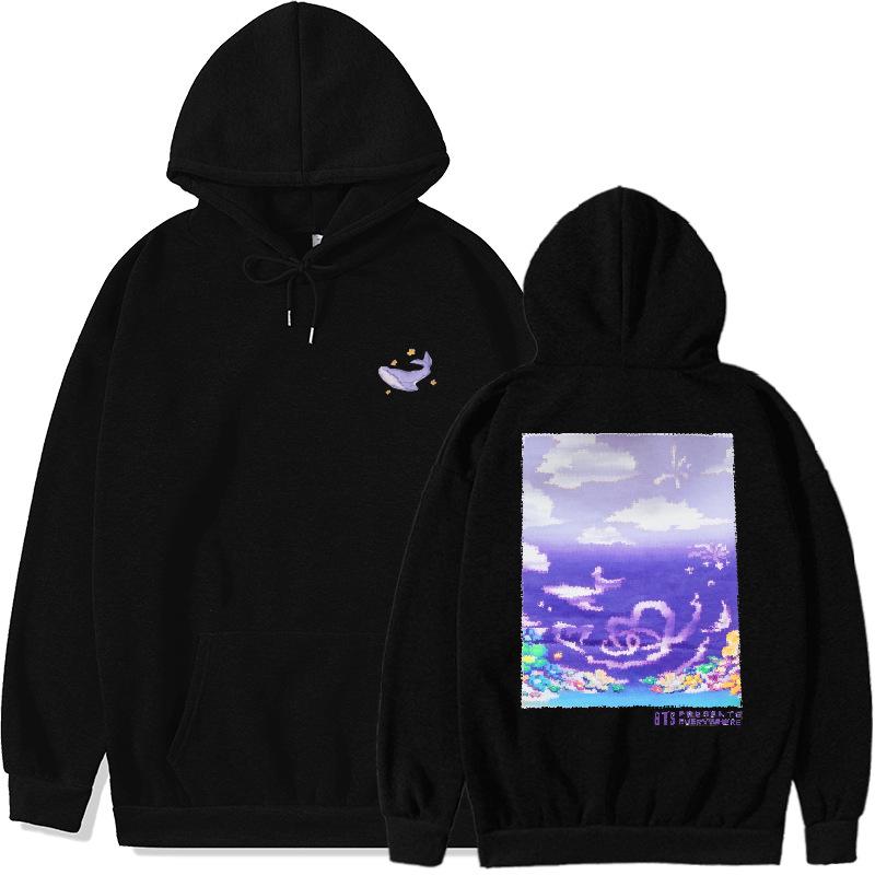 

Kpop FESTA с капюшоном для празднования 10-летия повсюду одинаковый свитер с принтом, пальто с бриллиантами, хлопковый пуловер большого размера Y2K с капюшоном L