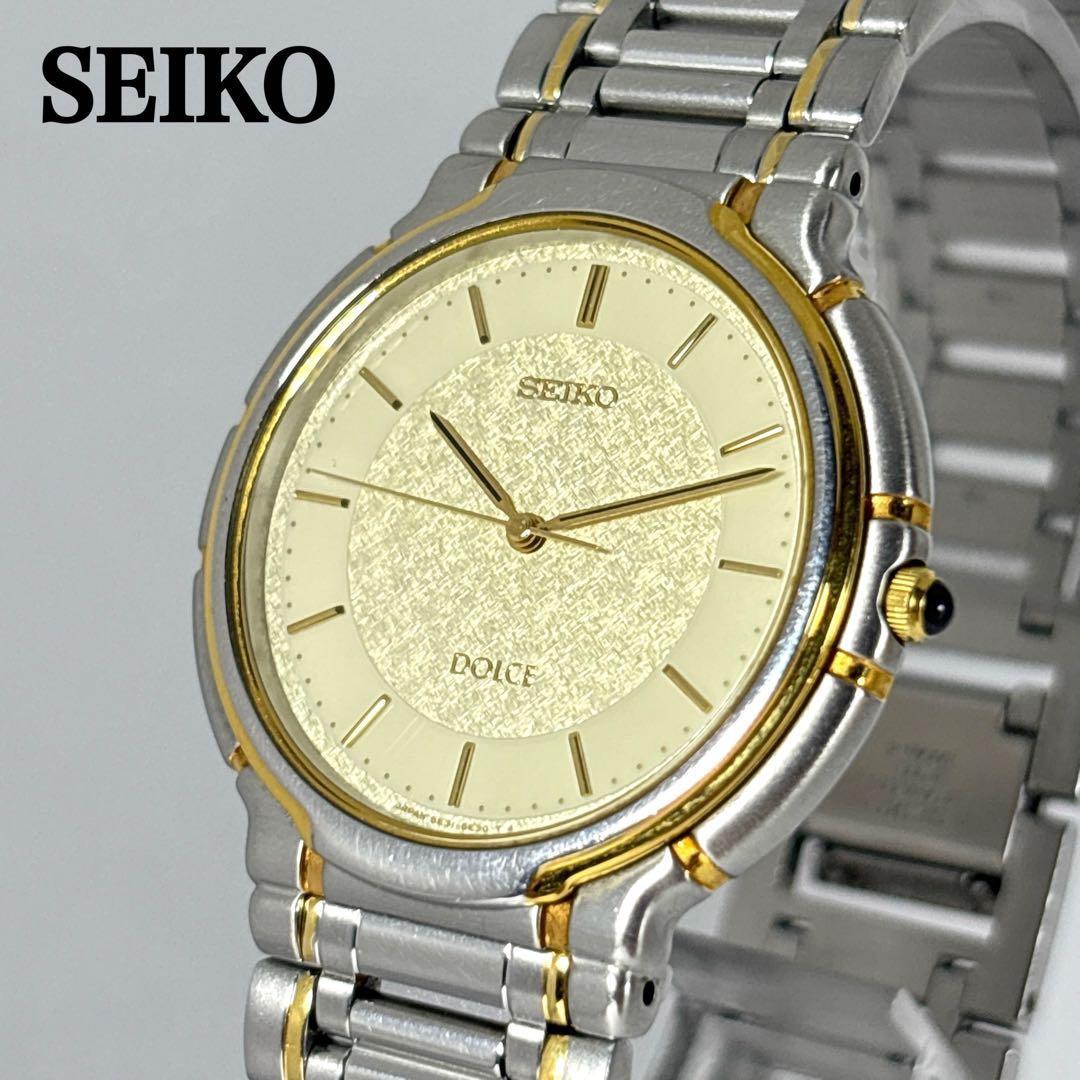 [Новая замена в эксплуатации] Тонкие винтажные мужские часы SEIKO Dolce
